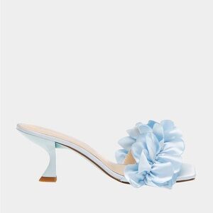 Betsey Johnson Light Blue Heels with Floral Accent